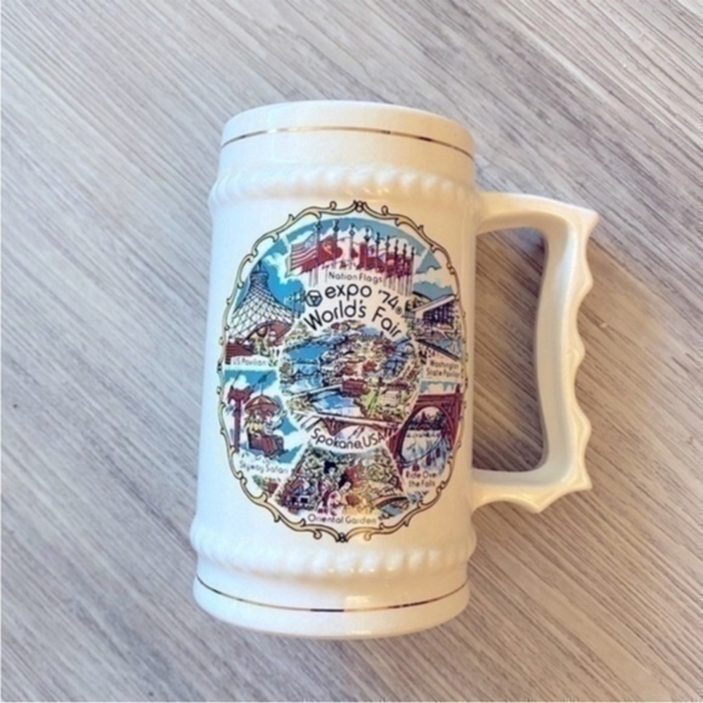 Vintage EXPO 74 World Fair collectible beer stein mug. Excellent condition